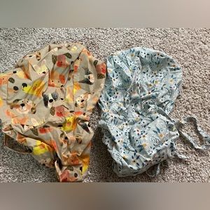 Scrub cap bundle - floral and dog design